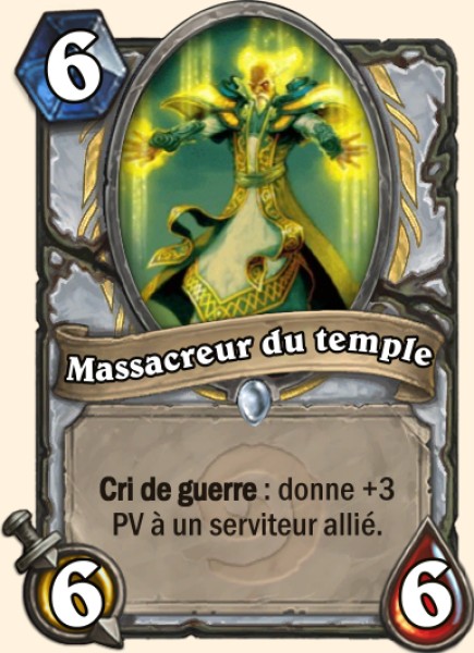 Massacreur du temple carte Hearhstone