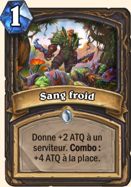 Sang froid carte Hearhstone