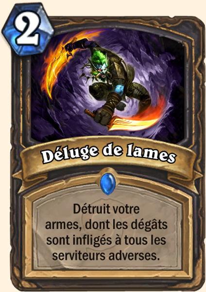 Deluge de lames carte Hearhstone