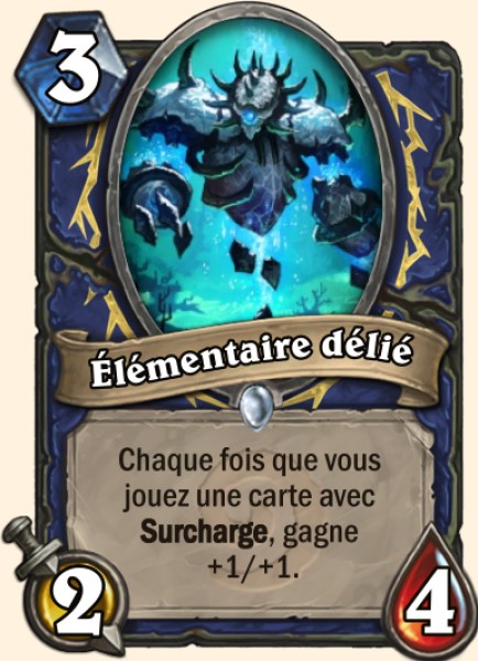 Elementaire delie carte Hearhstone