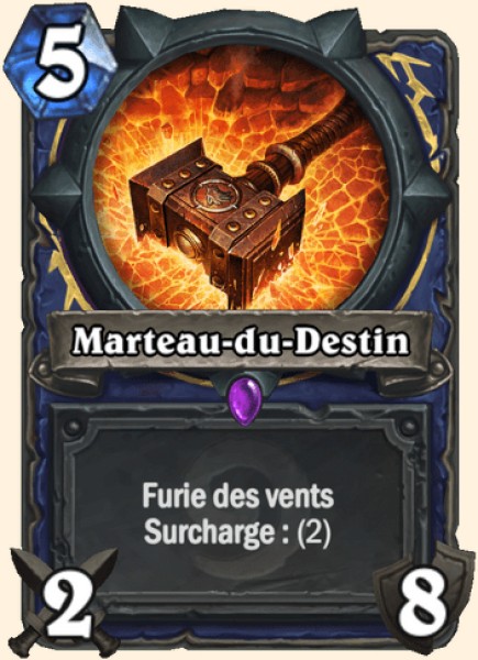 Marteau-du-Destin carte Hearhstone