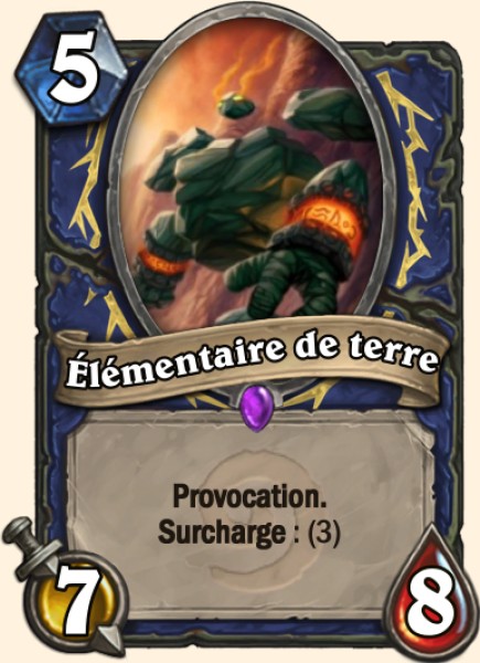 Elementaire de terre carte Hearhstone