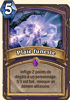 Plaie funeste carte Hearhstone