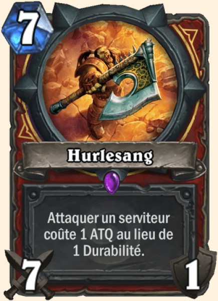 Hurlesang carte Hearhstone