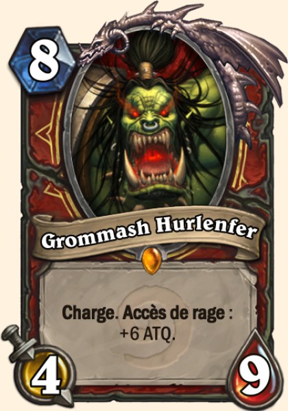 Grommash Hurlenfer carte Hearhstone