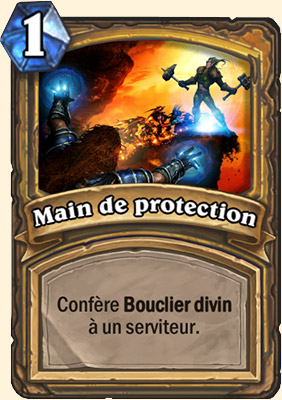 Main de protection carte Hearhstone