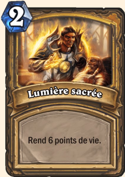 Lumiere sacree carte Hearhstone