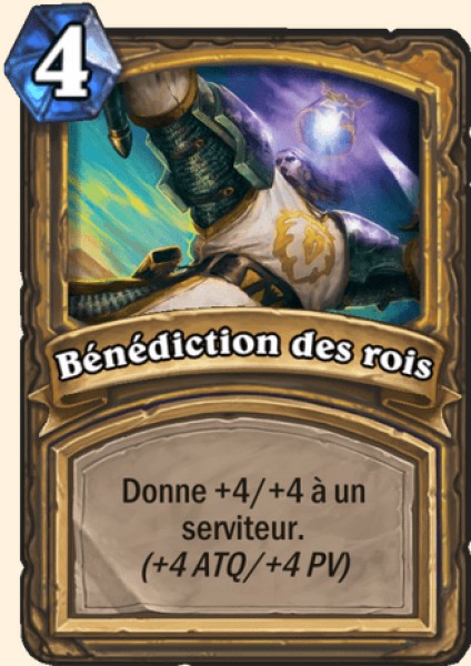 Benediction des rois carte Hearhstone