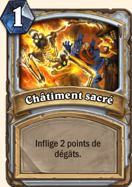 Chatiment sacre carte Hearhstone