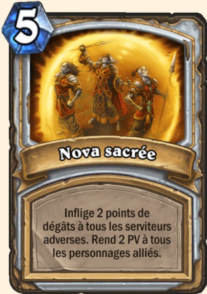 Nova sacree carte Hearhstone