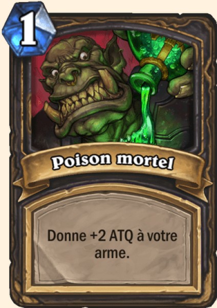 Poison mortel carte Hearhstone