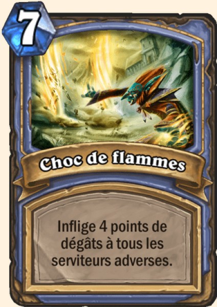 Choc de flammes carte Hearhstone