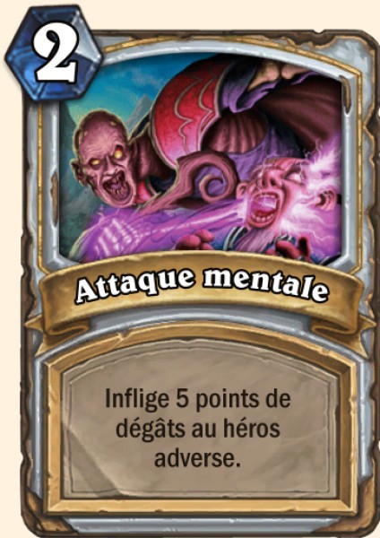 Attaque mentale carte Hearhstone