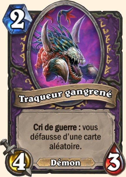Traqueur gangrene carte Hearhstone