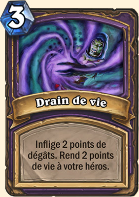 Drain de vie carte Hearhstone