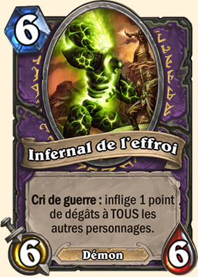 Infernal de l'effroi carte Hearhstone