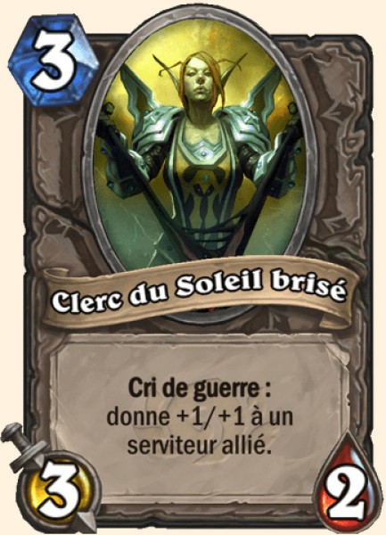 Clerc du Soleil brise carte Hearhstone