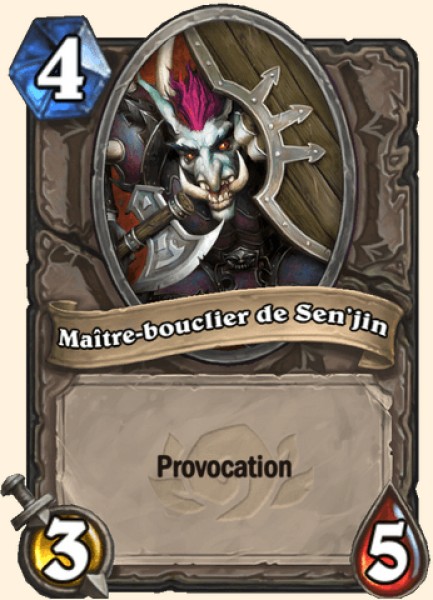 Maitre-bouclier de Sen'jin carte Hearhstone