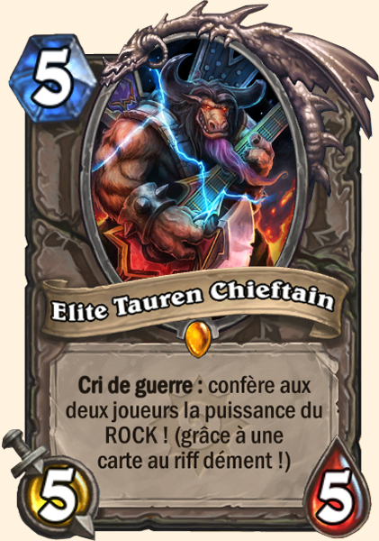 Elite Tauren Chieftain carte Hearhstone