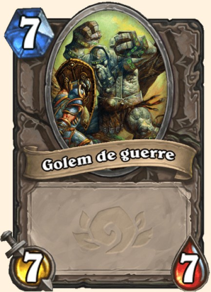 Golem de guerre carte Hearhstone