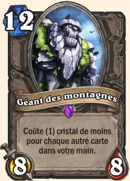 Geant des montagnes carte Hearhstone