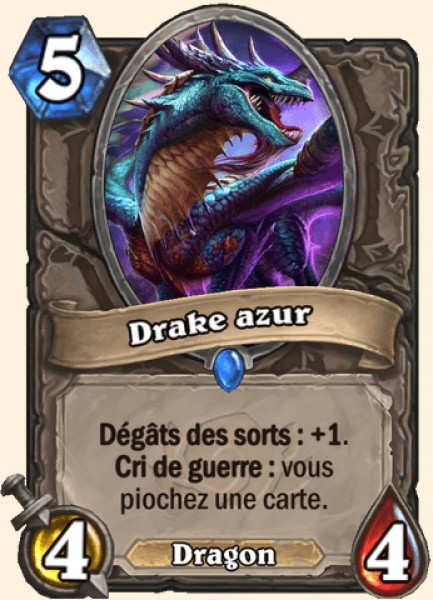 Drake azur carte Hearhstone