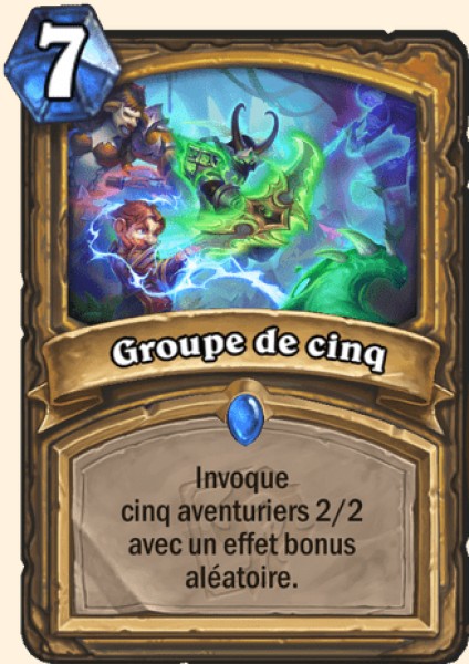 Invitation en groupe carte Hearhstone