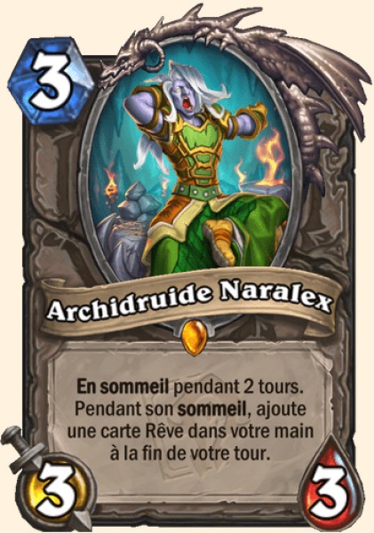 Archidruide Naralex carte Hearhstone