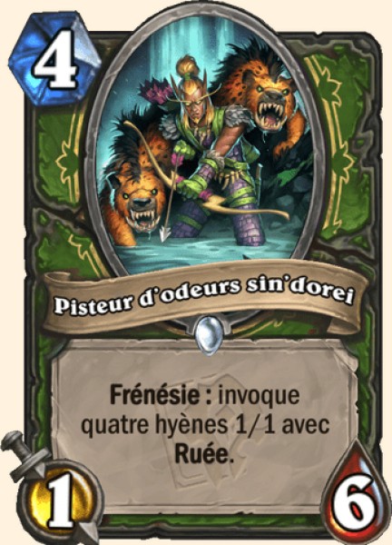 Pisteur d'odeurs sin'dorei carte Hearhstone