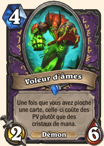 Voleur d'ames carte Hearhstone