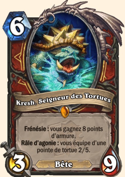 Kresh, Seigneur des Tortues carte Hearhstone