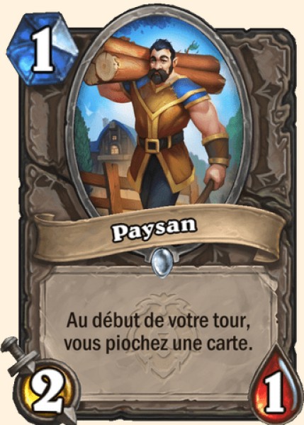 Paysan carte Hearhstone