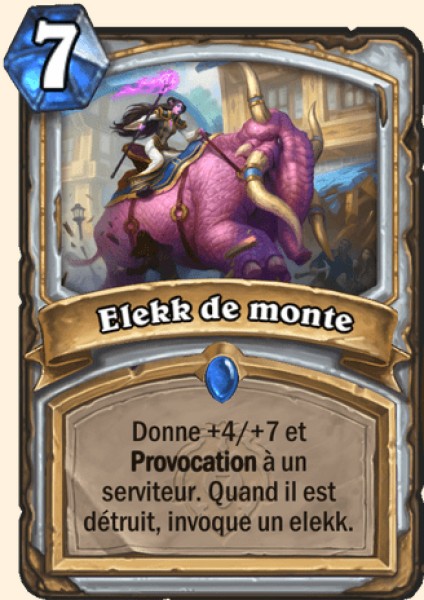 Elekk de monte carte Hearhstone