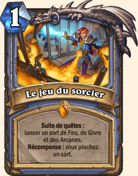 Le jeu du sorcier carte Hearhstone