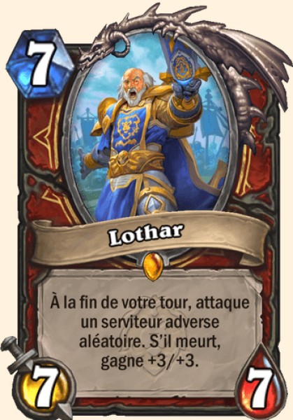 Lothar carte Hearhstone