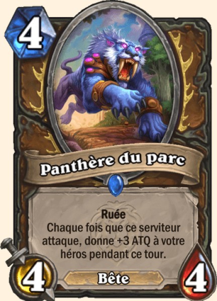Panthere du parc carte Hearhstone