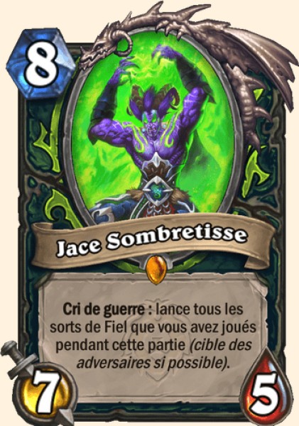 Jace Sombretisse carte Hearhstone