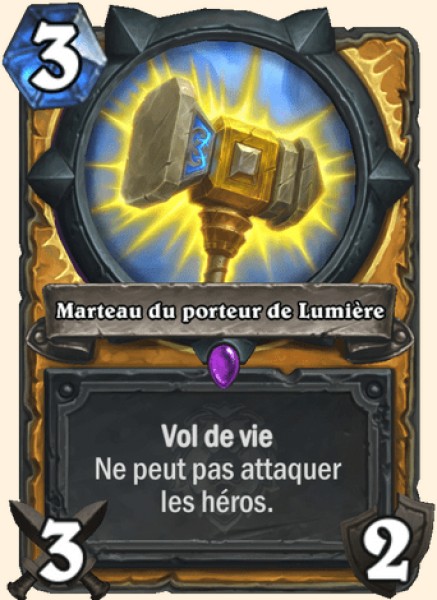 Marteau du porteur de Lumiere carte Hearhstone
