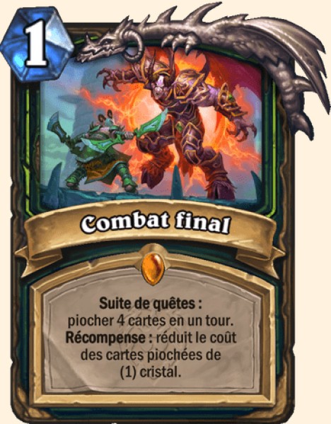 Confrontation finale carte Hearhstone