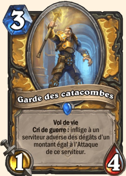 Garde des catacombes carte Hearhstone