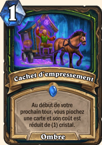 Cachet d'empressement carte Hearhstone