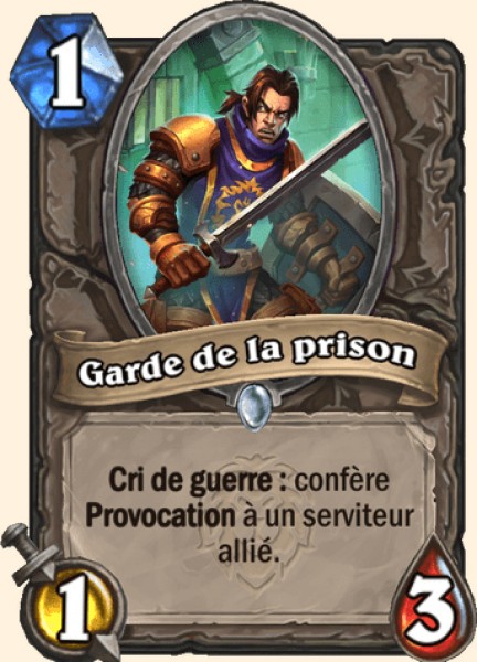 Garde de la prison carte Hearhstone
