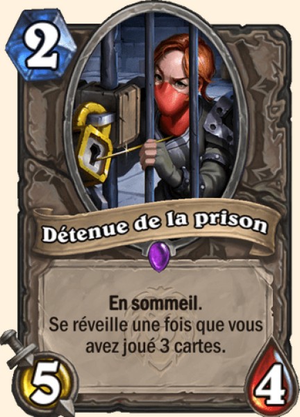 Detenue de la prison carte Hearhstone