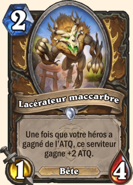 Lacerateur maccarbre carte Hearhstone