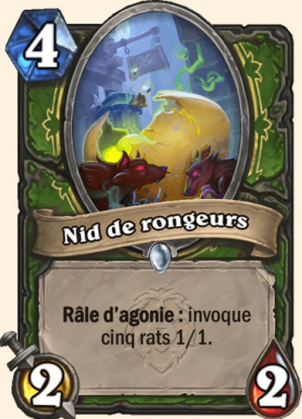 Nid de rongeurs carte Hearhstone