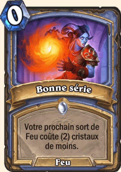 Bonne serie carte Hearhstone