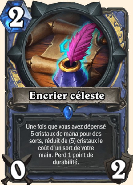 Encrier celeste carte Hearhstone
