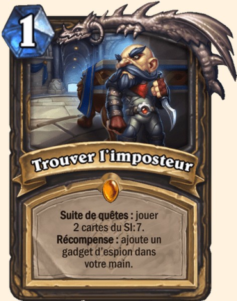 Trouver l'imposteur carte Hearhstone