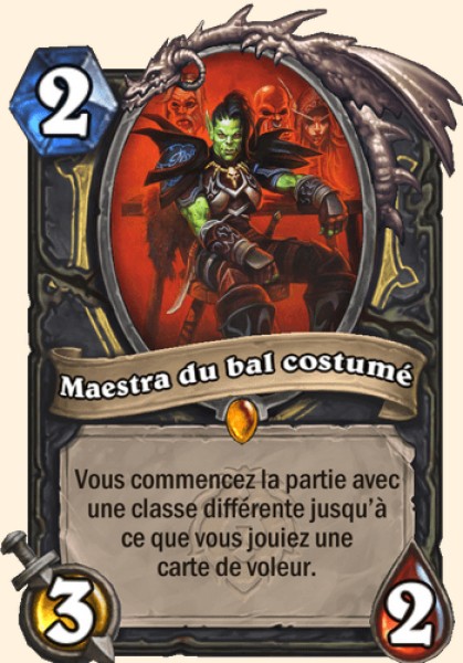 Maestra du bal costume carte Hearhstone