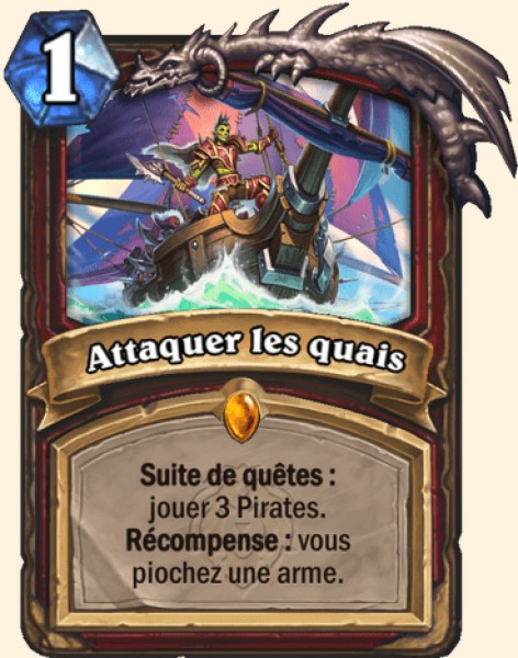 Attaquer les quais carte Hearhstone